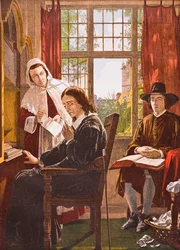 John Milton diktiert 